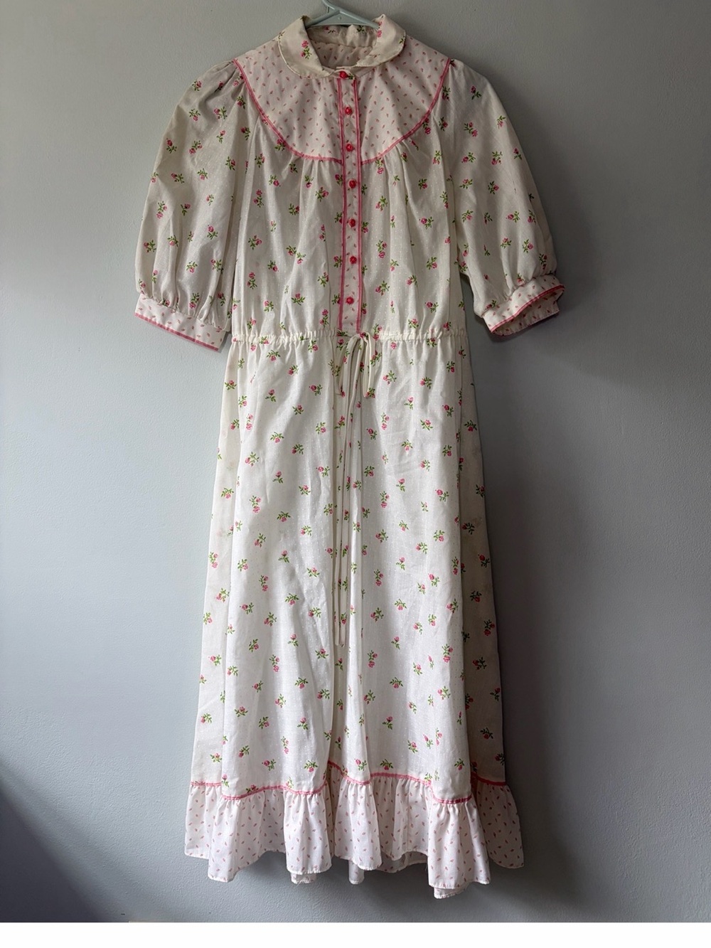 Vintage Jody of California Prairie Cottagecore Maxi Dress